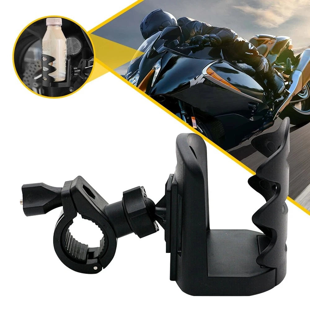 Adjustable Motorcycle Handlebar Cup Holder Drink Bottle Mount Fit for 17-32mm EA 6B93BC-57