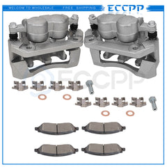 Rear Brake Calipers Brake Pads Set 6Pcs Set For 2008 Ford F-350 Super Duty KOEEP