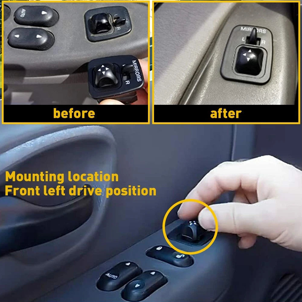 Power Mirror Switch DS1750 for 1999-03 Ford F150 Truck Driver Side Mirror Switch 6B93BC-57