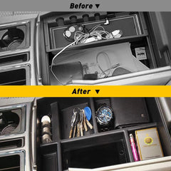 For 2015-2018 Ford F150 Car Center Console Armrest Storage Box Organizer Tray US 6B93BC-57