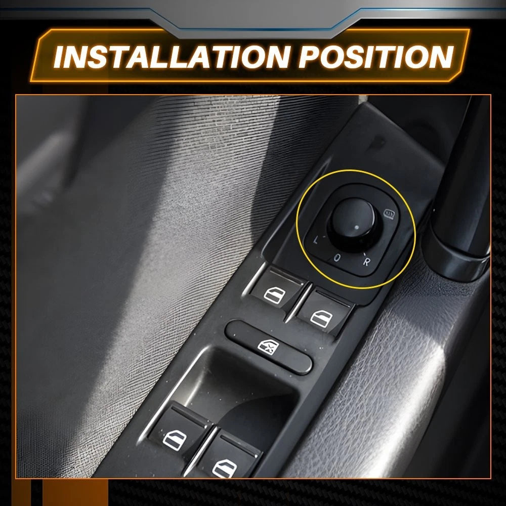 Rear View Mirror Control Switch For Volkswagen Golf Jetta Tiguan Bora Passat EOA 6B93BC-57