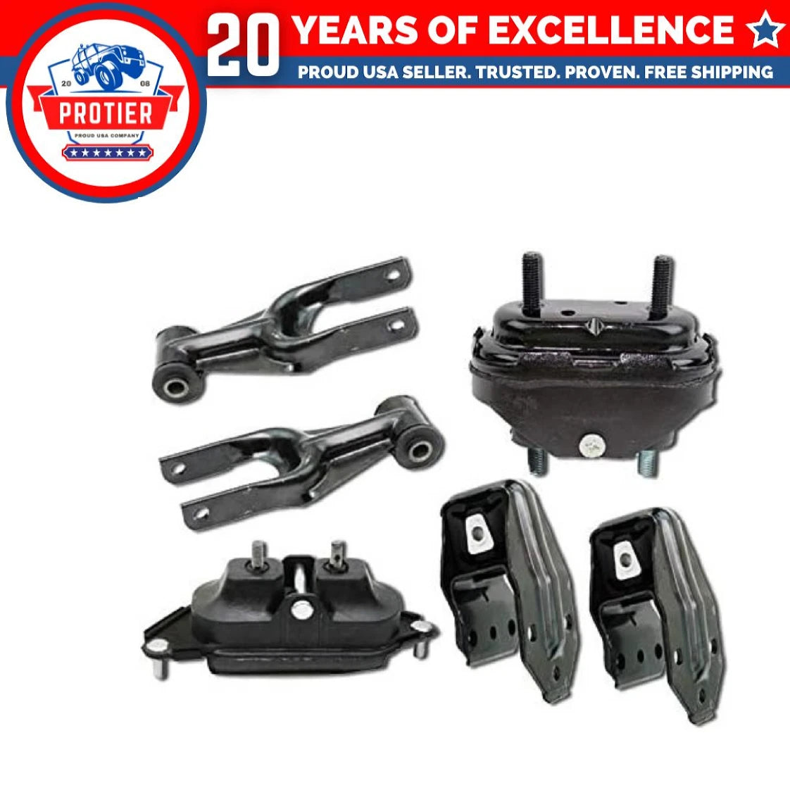 Motor & Trans Mount 6PCS Set Fit 06-11 Chevrolet Impala 3.9L for Auto Trans 6B93BC-57