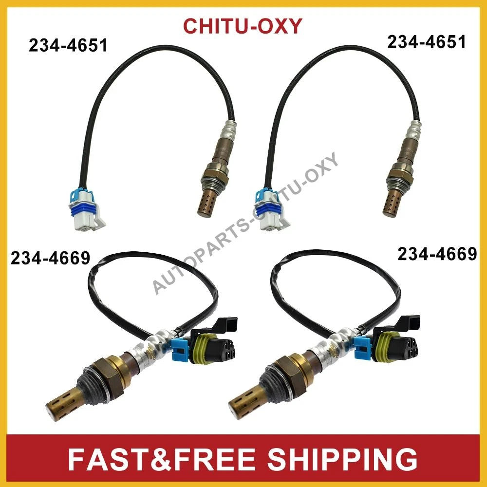 4X Up/Downstream Oxygen O2 Sensor For 2003-2006 Chevrolet Silverado 2500 HD 6.0L 6B93BC-57