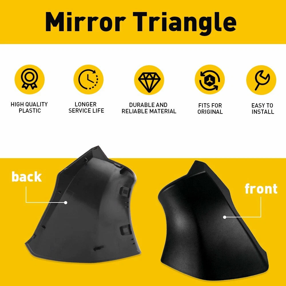 Black Side Right Mirror Triangle Base Cover For Toyota Highlander 2020 2021 2022 6B93BC-57