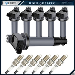 6 For 3.0L V6 Lexus RX300 ES300 Avalon Camry Sienna Ignition Coil Spark Plugs 6B93BC-57