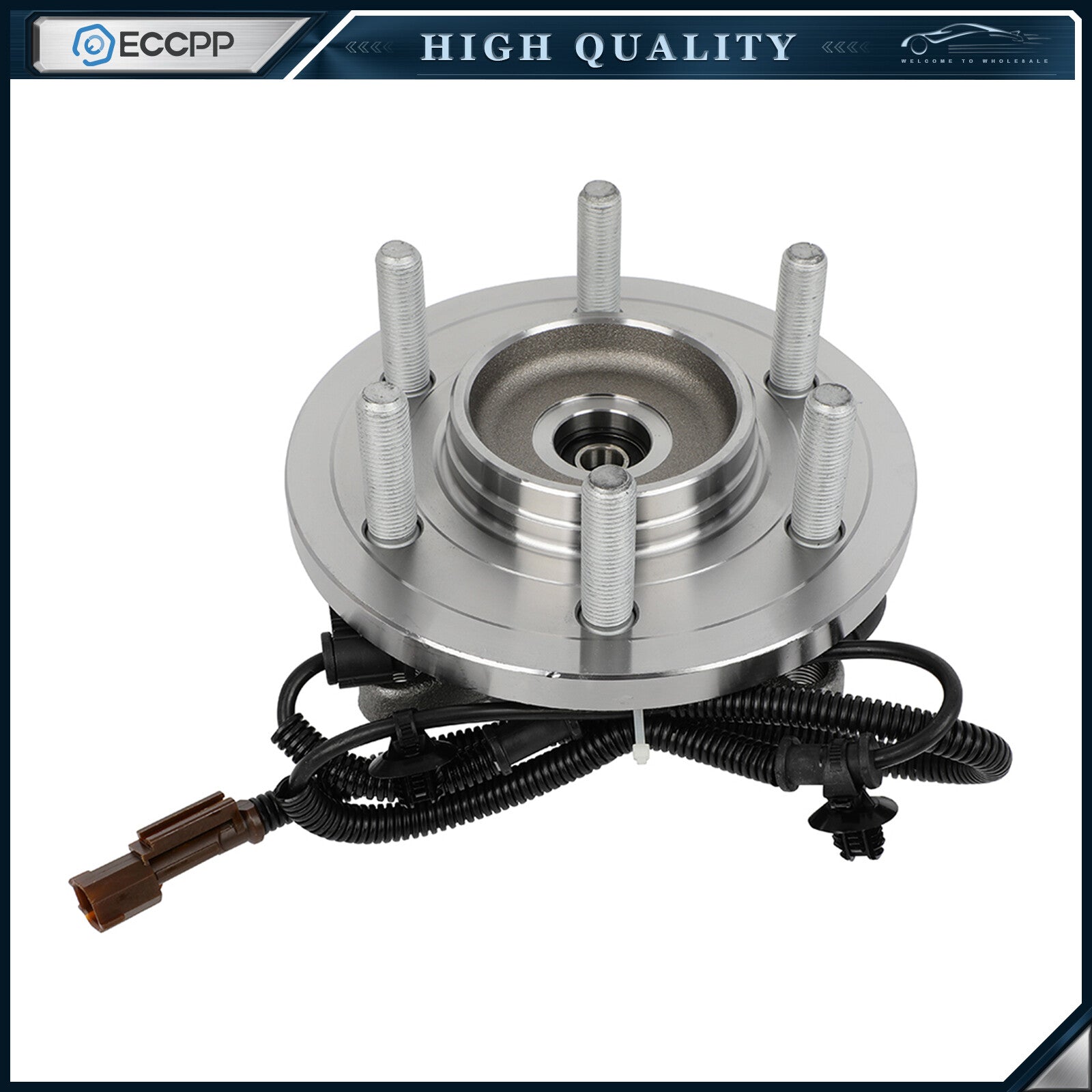 2 Pcs Wheel Hub Bearings Assembly Front 4WD For 2015 2016 2017 Ford F-150 Truck 6B93BC-57