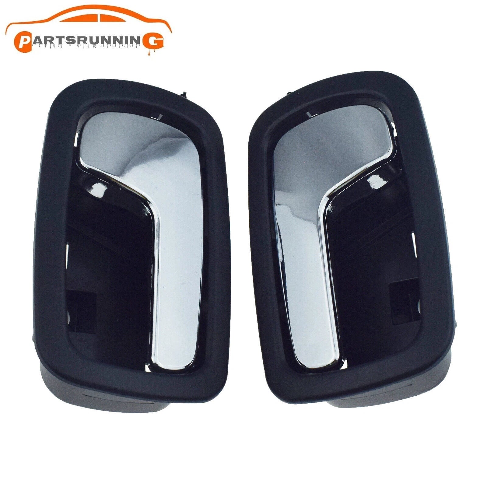 LH & RH Front Interior Door Handle Pair For 05-10 Chevy Cobalt 07-09 Pontiac G5 6B93BC-57