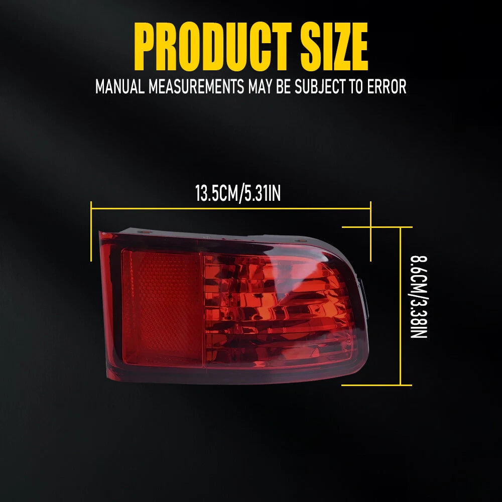 Red Rear Bumper Reflector Light Left Driver For Toyota 4Runner 2003 04 2005 LH A 6B93BC-57