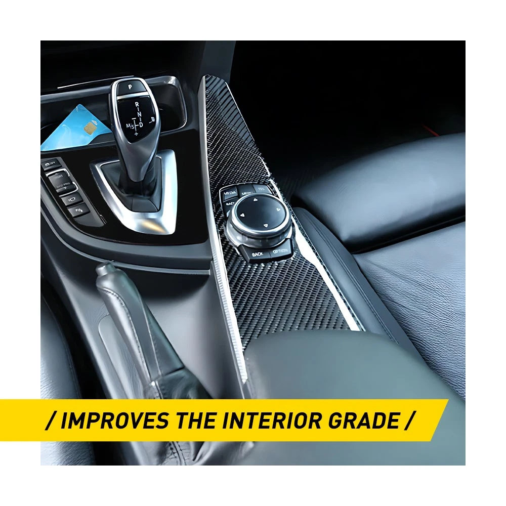 Carbon Fiber Color Multimedia Panel Cover Trim for BMW 3 4 Series F30 F32 F34 EA 6B93BC-57