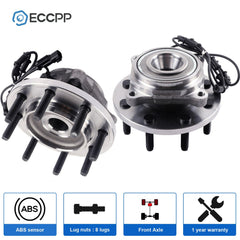 2Pc Wheel Hub Bearings Assembly Front 4WD For Dodge Ram 2500 3500 2009 2010 2011 6B93BC-57
