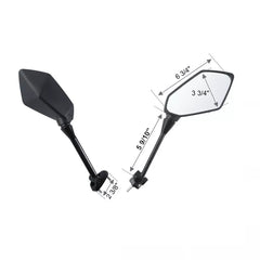 Side Rear View Mirrors Fit For Kawasaki NINJA650R 2009-2016 2012 2010 2011 Black