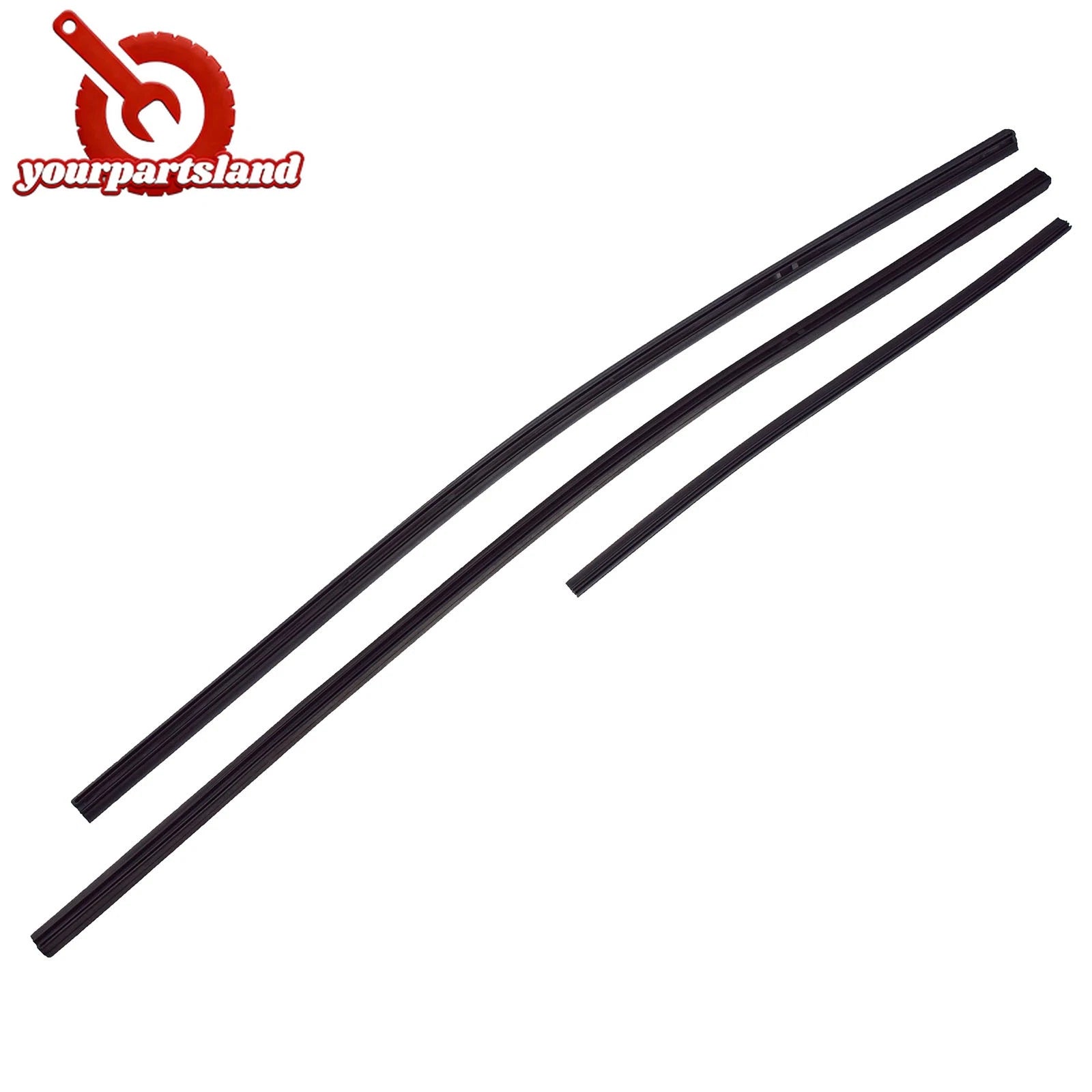 For Honda Pilot 2016-2022 Rubber Front Rear Wiper Inserts Set 3PCS 76622-SMA-004 6B93BC-57