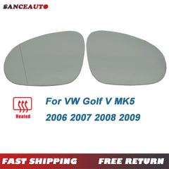 Drive Passenger For VW Golf Jetta Passat MK5 B6 Eos Wing Heated Mirror Glass 6B93BC-57
