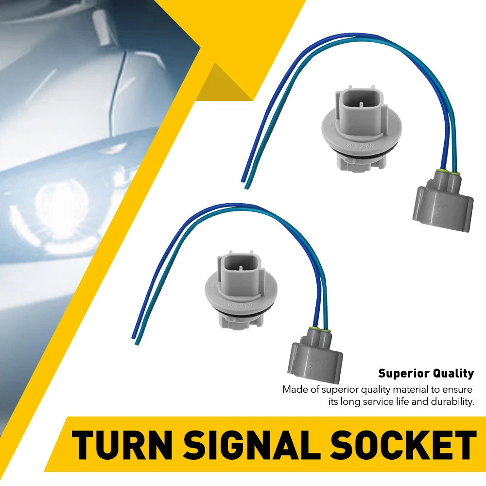 Turn Signal Corner Light Socket w/ Pigtail For Toyota Tacoma Prius Prius C EOA 6B93BC-57