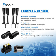 8* F+R Air Suspension Spring Strut Valve Block Compressor Kit For Mercedes GL450 6B93BC-57