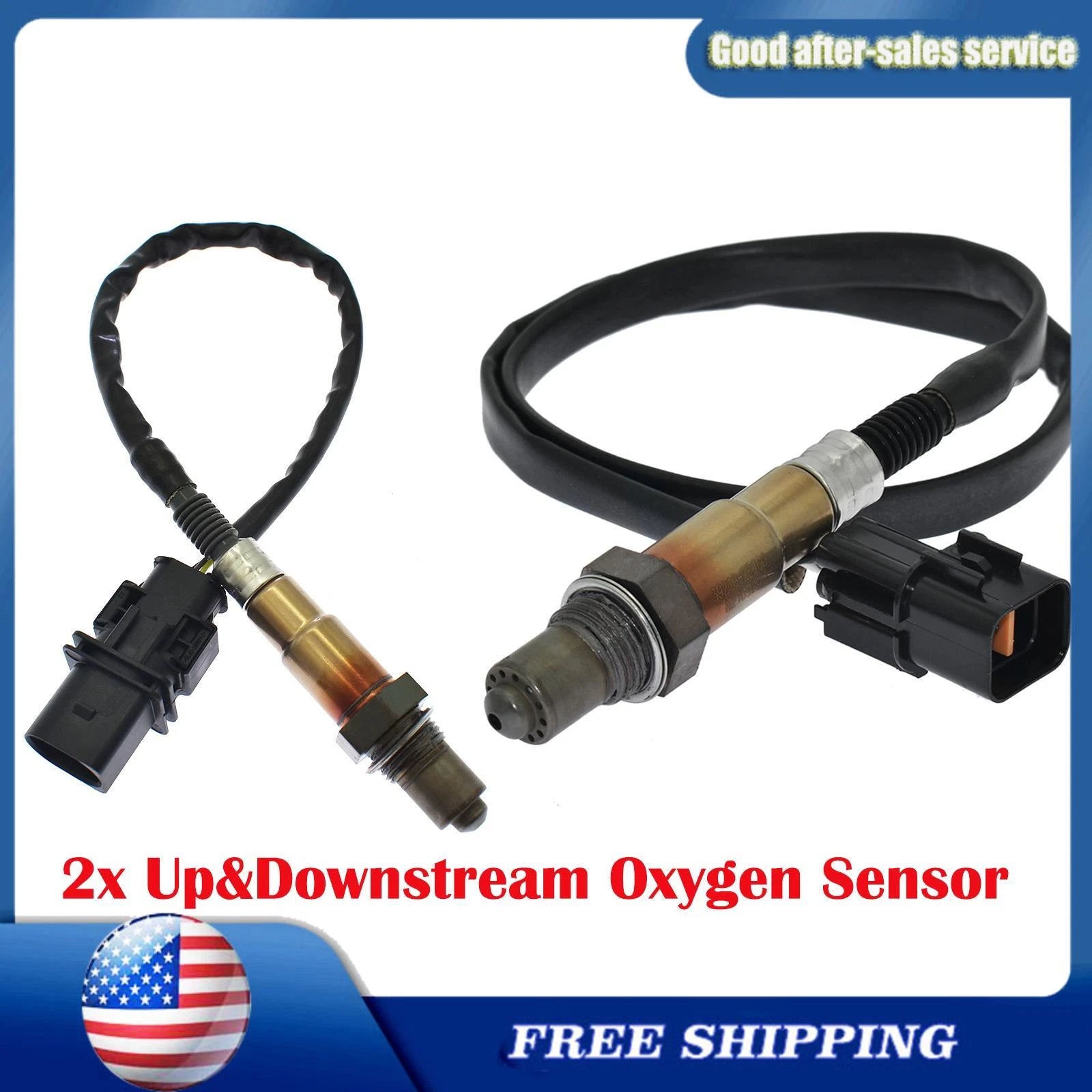 2x Up&Downstream Oxygen Sensor For Hyundai Elantra Elantra Kia 234-5082 234-4552 6B93BC-57