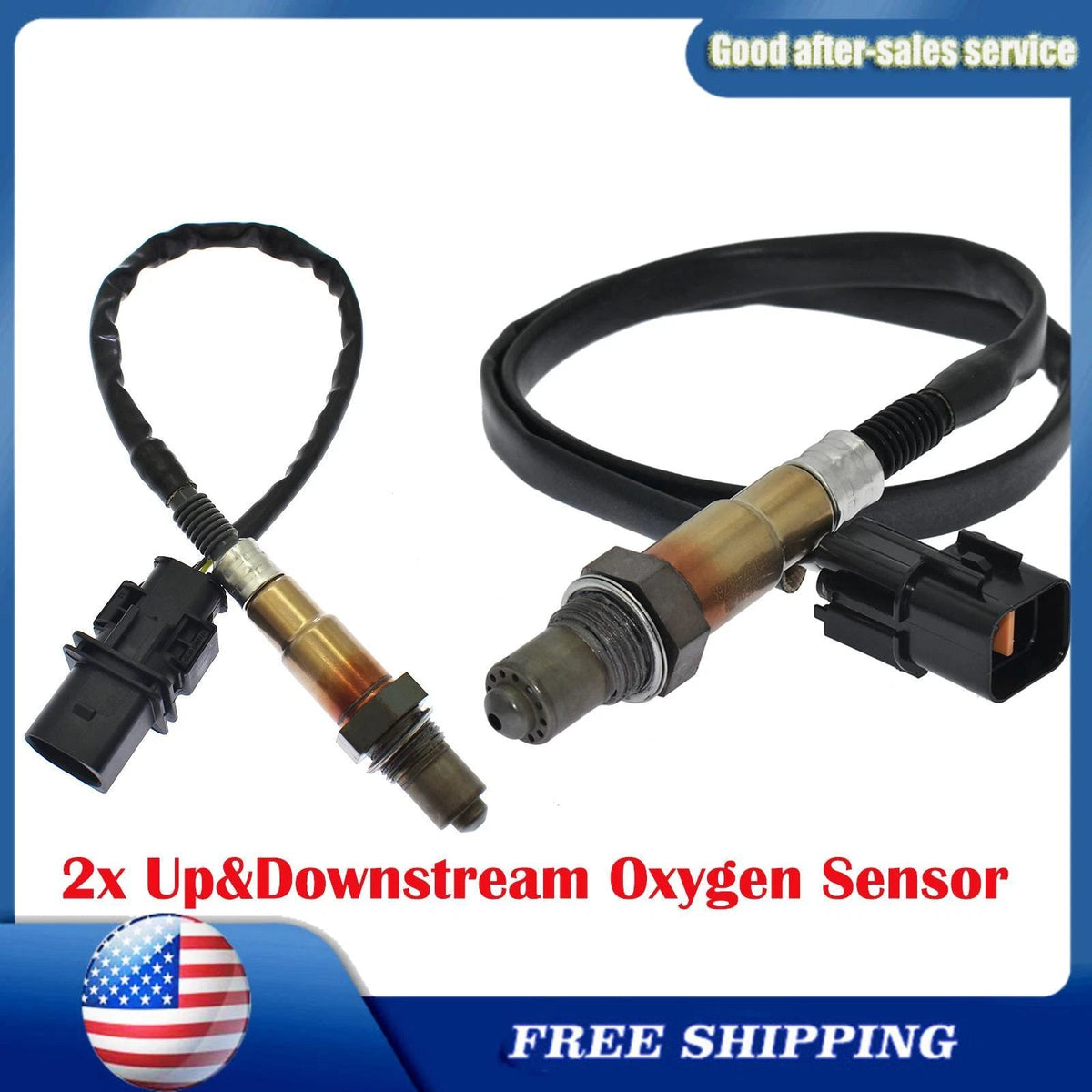 2x Up&Downstream Oxygen Sensor For Hyundai Elantra Elantra Kia 234-5082 234-4552 6B93BC-57