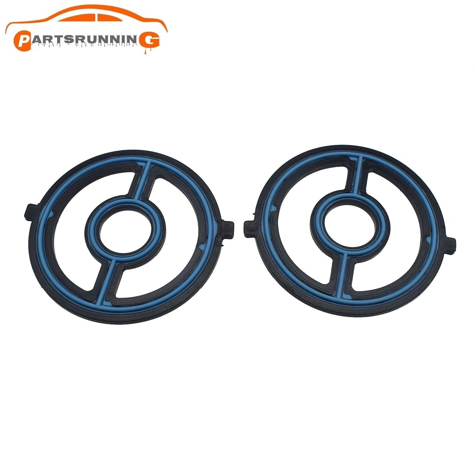 2PCS Engine Oil Cooler Gasket LF0214700 For Mazda 3/5 SPEED 6 CX7 2.0 2.3 2.5 6B93BC-57