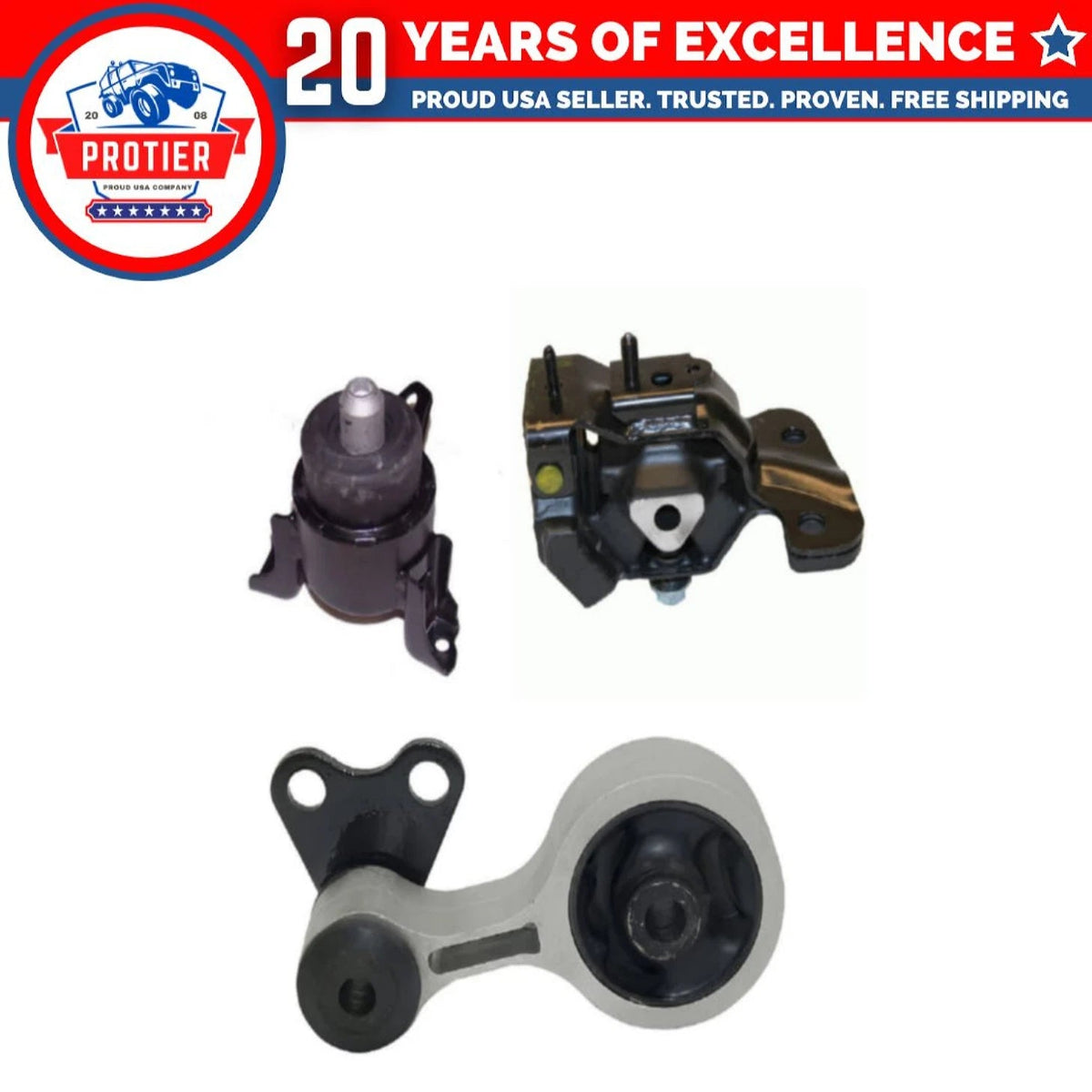 Engine Motor & Transmission Mount Set Fits Mazda 6 3.0L 03-08 Auto 6B93BC-57
