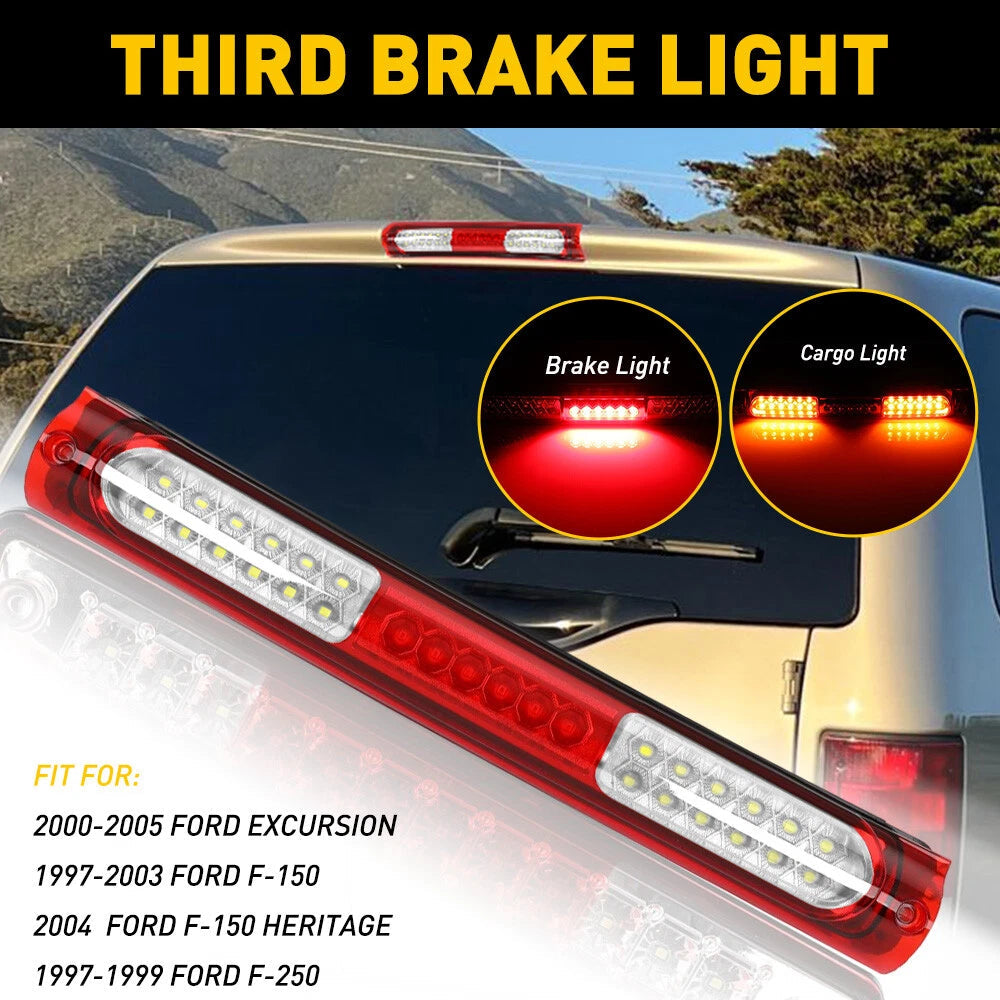 FITS FOR 1997-2003 FORD F-150 PICKUP TRUCK REAR THIRD 3RD BRAKE LIGHT TAIL LAMP 6B93BC-57