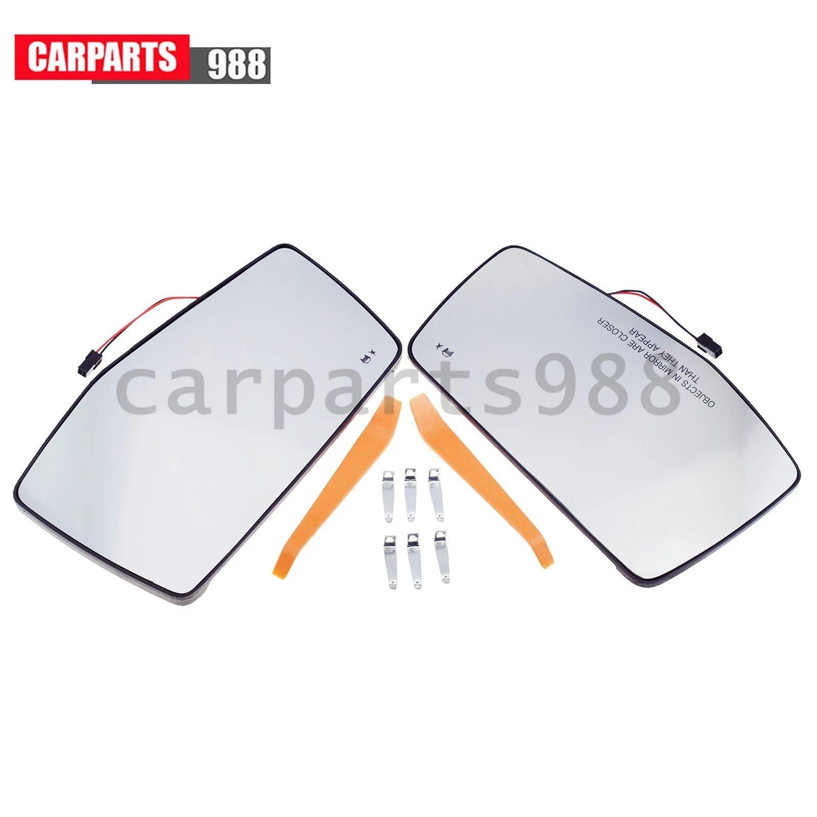 Left Right Mirror Glass Heated w/Blind Spot For 2019-24 GMC Sierra 1500 84309707 6B93BC-57