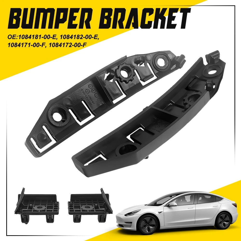 8PC For 17-20 Tesla Model 3 Front Bumper Bracket Fender Retainer Bracket Support 6B93BC-57