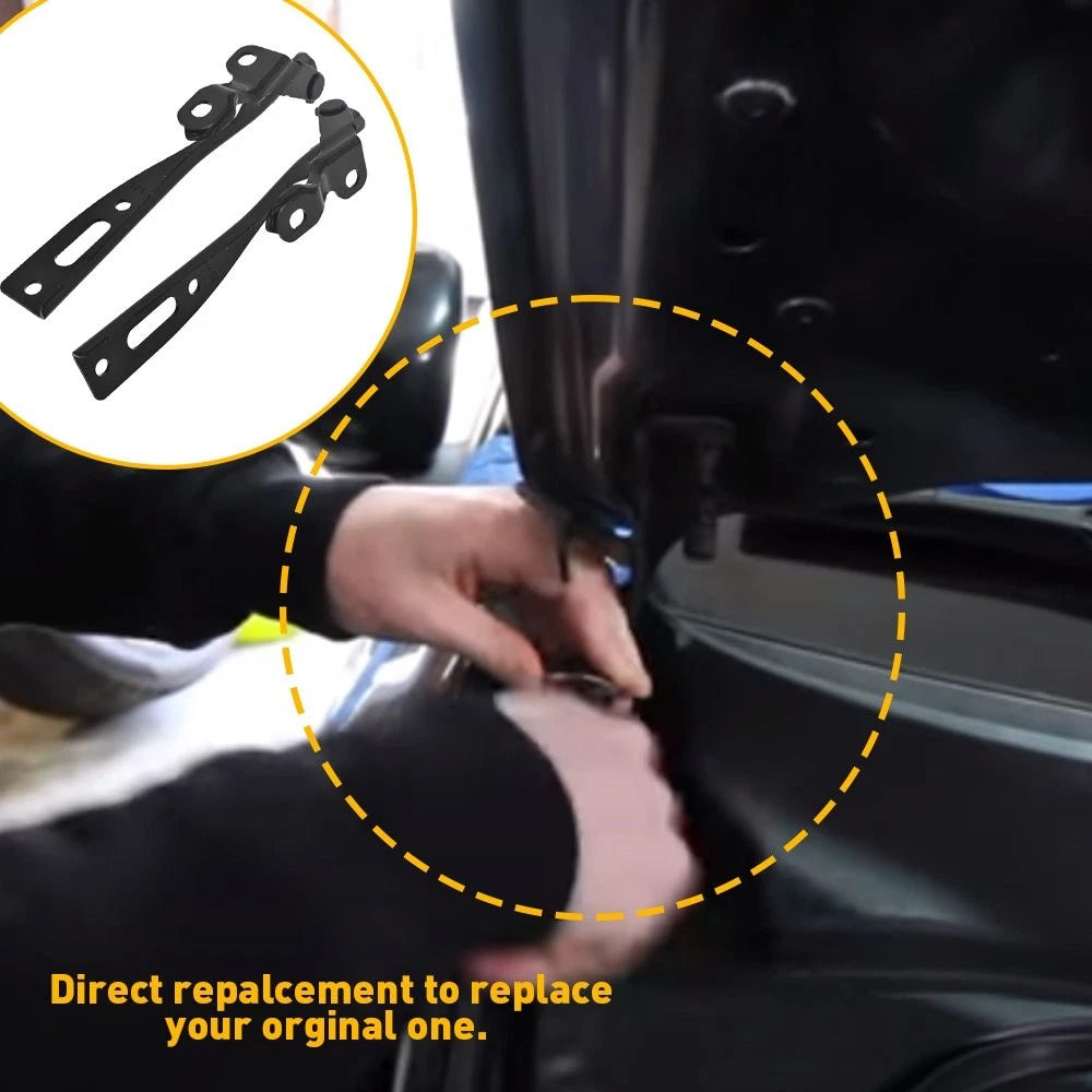 Set 2 of Hood Hinges Left Driver & Right Passenger Side For 2013-17 Honda Accord 6B93BC-57