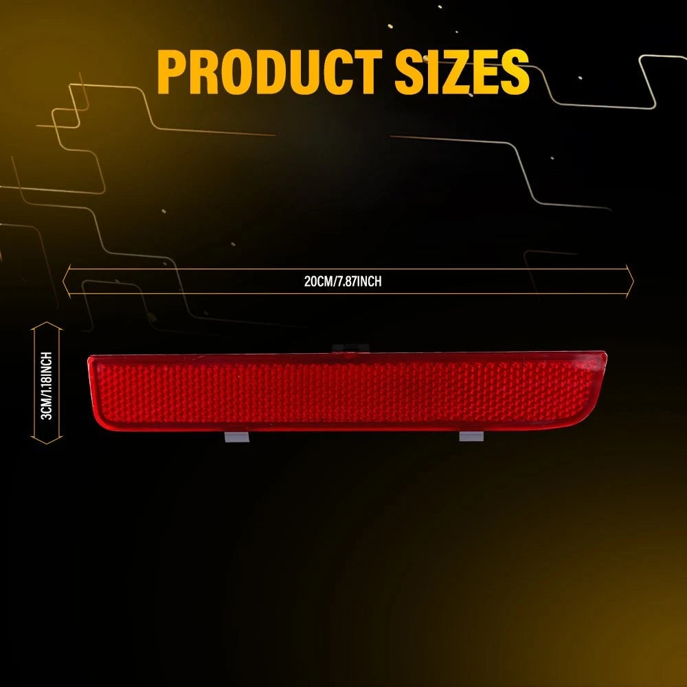 2X For Land Rover Range Rover L322 2003-2012 Red Bumper Rear Reflector Trim EOA 6B93BC-57