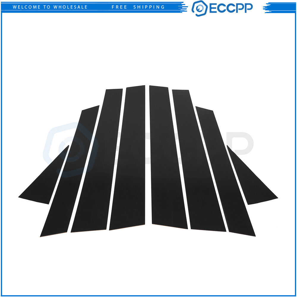 8pc Set Piano Black Pillar Posts Cover Kit For Honda CRV CR-V 07-11 Door Trim 6B93BC-57