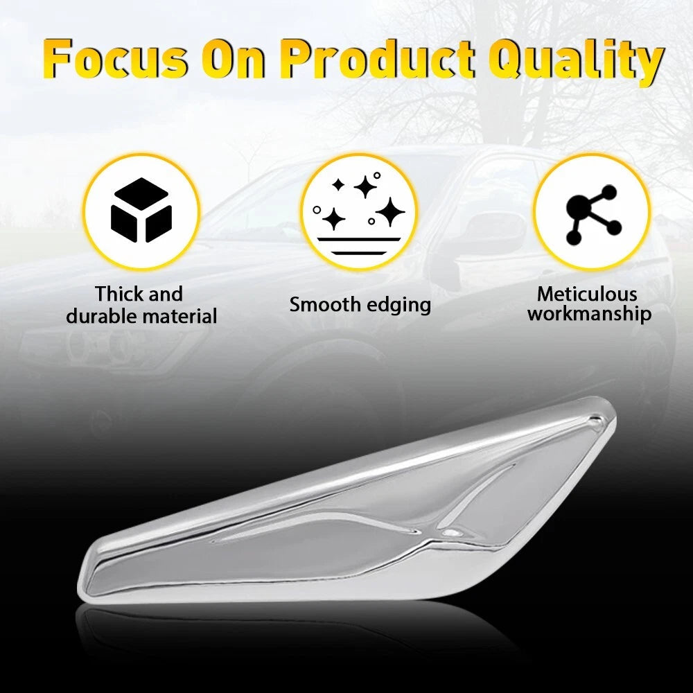 Chrome Front Right Side Fender Trim Finisher Fit for 2015-2017 BMW X3 X4 F25 F26 6B93BC-57