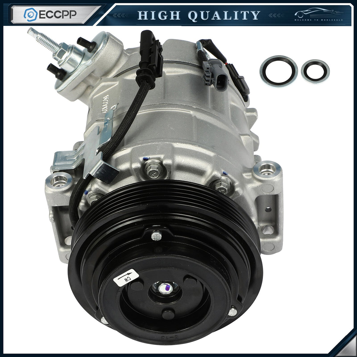 A/C AC Compressor For 2012-2013 2014 Chevy Equinox GMC Terrain 2.4L 6B93BC-57
