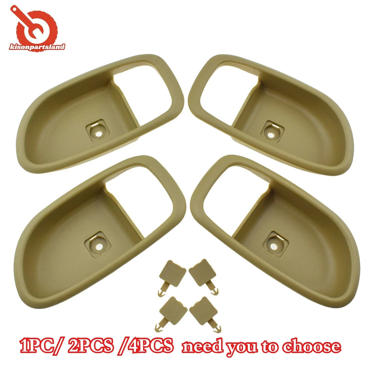 Beige Left Right Interior Inside Door Handle Bezel For 2007-2010 Hyundai Elantra 6B93BC-57