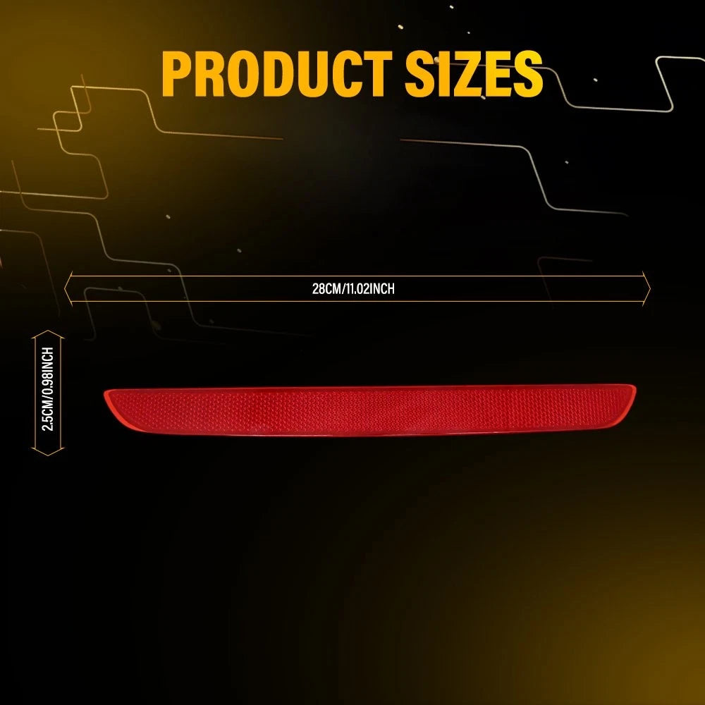 2X Rear Bumper Reflector Light Tail Lamp Case LH RH Fit 2022-2023 Honda Civic EA 6B93BC-57