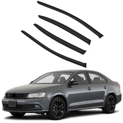 Window Visor Vent Rain Shades Guards Deflectors For 2011-2018 Volkswagen Jetta 6B93BC-57
