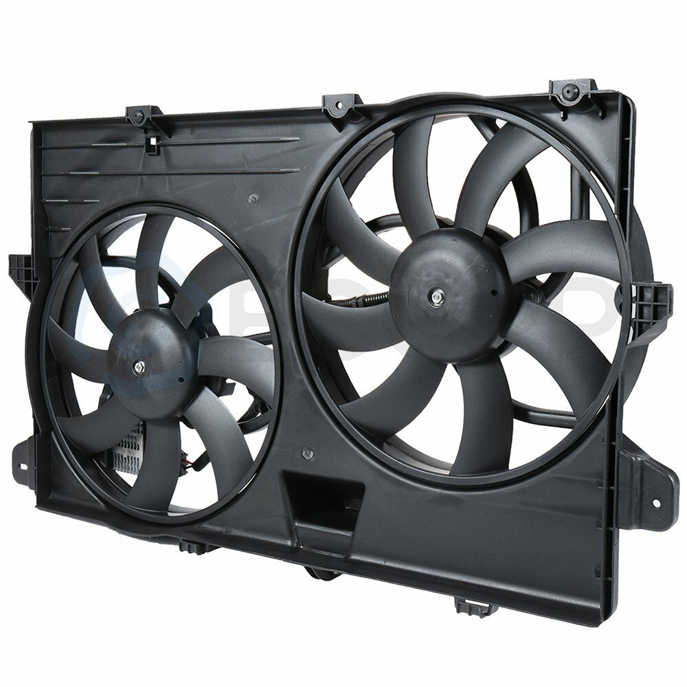 Radiator Condenser Cooling Fan Assembly For 2011 2012 2013 2014 Ford Edge 3.7L 6B93BC-57