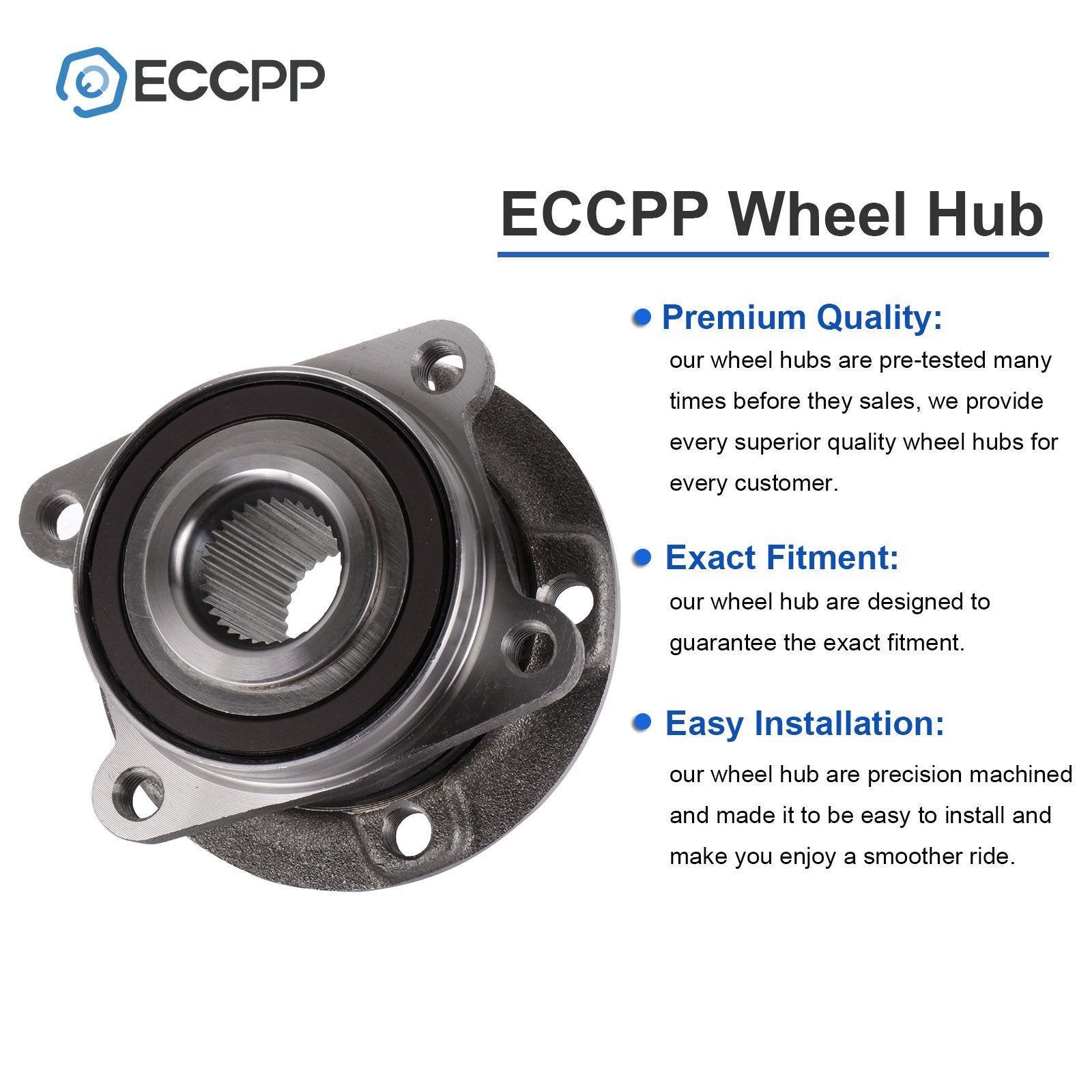 2P Wheel Hub Bearing Rear AWD For Jeep Cherokee 2014-2022 Chrysler 200 2015-2017 6B93BC-57