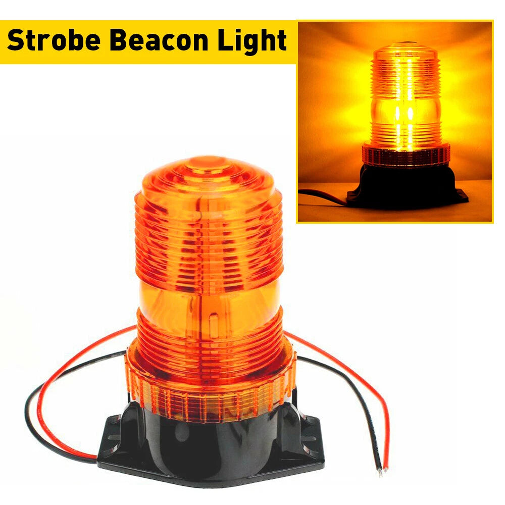Amber 30 LED Car Strobe Light Warning Light Flash Beacon Light Rooftop 6B93BC-57