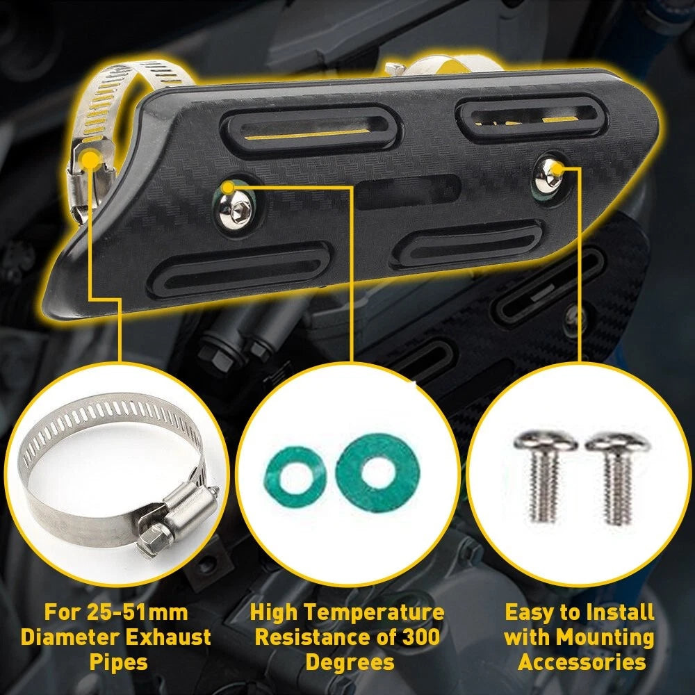 Black Head Pipe Heat Shield Cover For Guard KTM 250 350 450 SXF 500 EXC-F 05-22 6B93BC-57