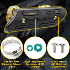 Black Head Pipe Heat Shield Cover For Guard KTM 250 350 450 SXF 500 EXC-F 05-22 6B93BC-57