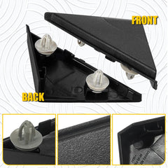 2pcs Side View Mirror Fender Corner Trim Cover For Hyundai Elantra 2017-2020 EOA 6B93BC-57