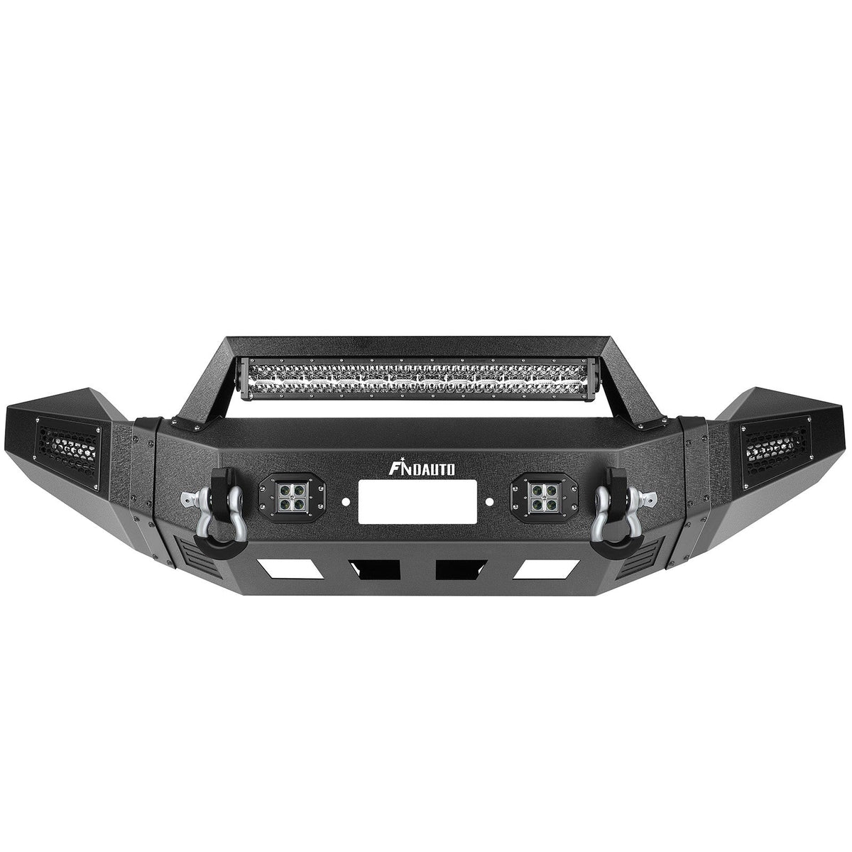 ECCPP Steel Front Bumper w/ Winch Plate & Fog Light For 2013-2018 Dodge Ram 1500 6B93BC-57