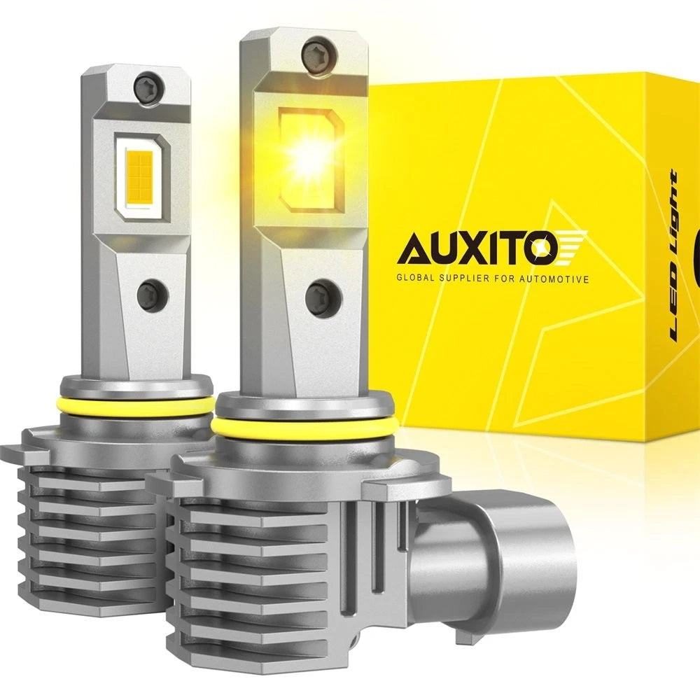 2X AUXITO H10 9140 9145 LED Fog Driving Light Bulbs Bright YELLOW GOLDEN M6 EOA AUXITO