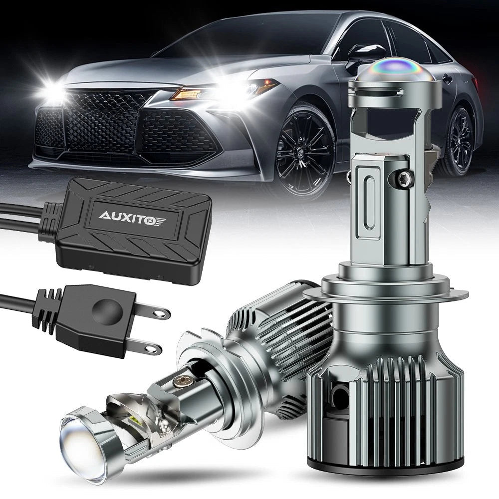 AUXITO LED Bulb H7 Headlights Hi Low Beam Conversion Kit 30000LM Canbus Y19 EOA AUXITO
