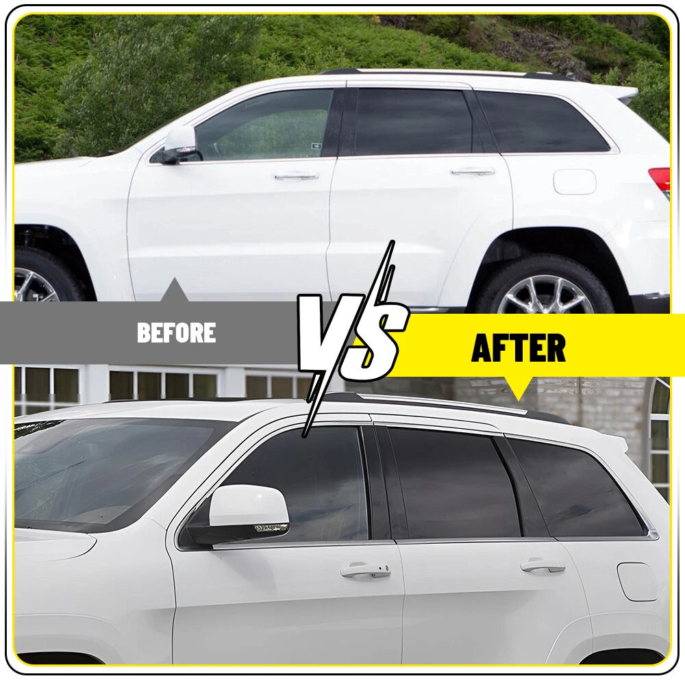 For Jeep Grand-Cherokee 2011-2021 6Pcs Door Pillar Post Side Cover Trim X 6pcs A 6B93BC-57