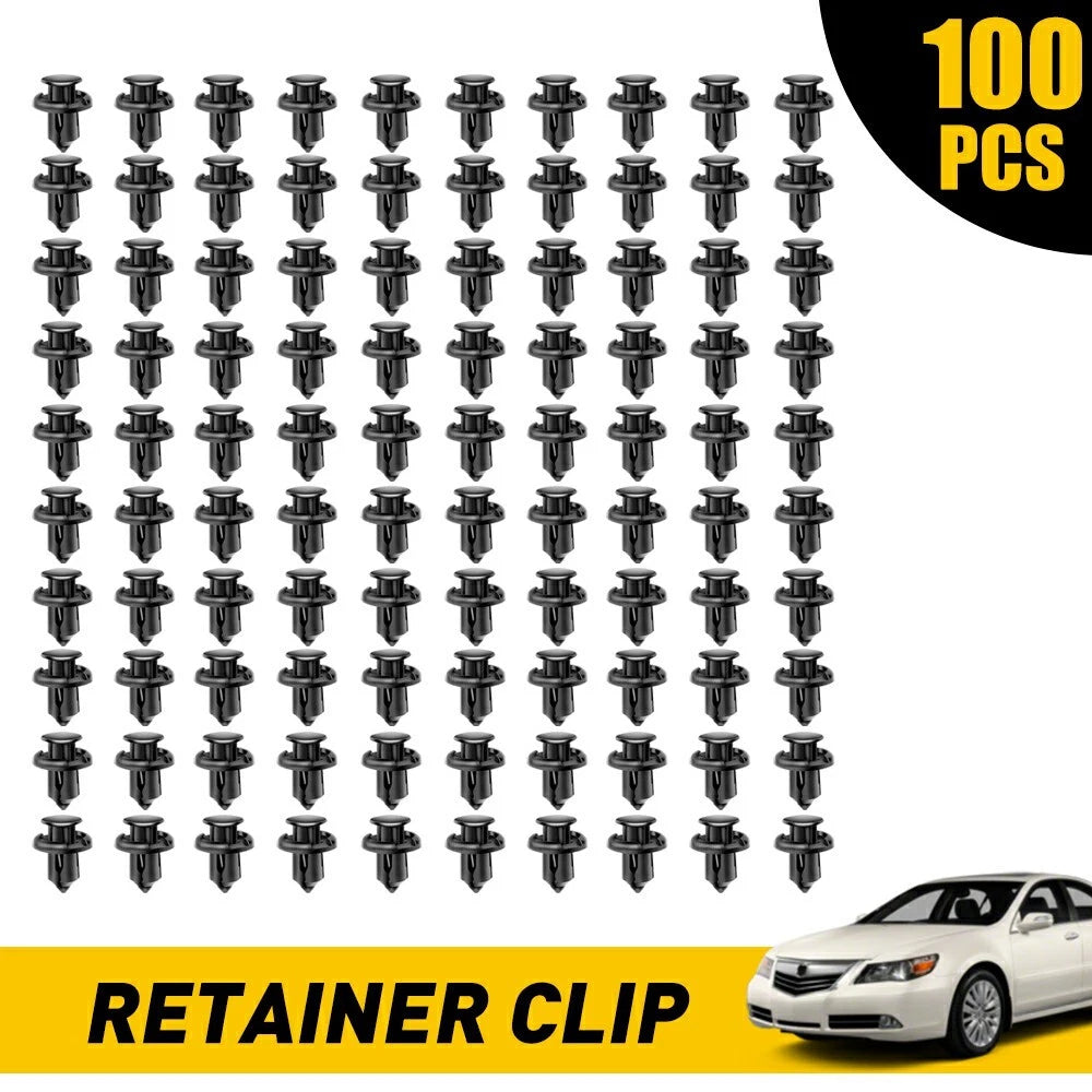 100 PCS Bumper Fender Hood Moulding Garnish Grille Retainer Clip For Honda,Acura 6B93BC-57
