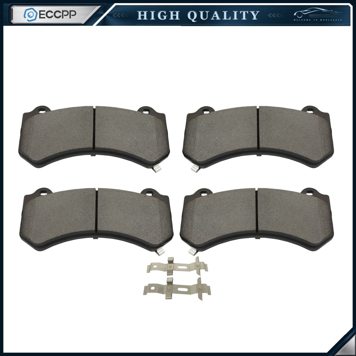 Front Ceramic Brake Pad Set For Camaro ZL1 SS Charger SRT GT-R CTS ATS V 6B93BC-57