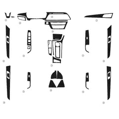 Interior Center Console Carbon Fiber Molding Sticker Fit For Hyundai Sonata 9th