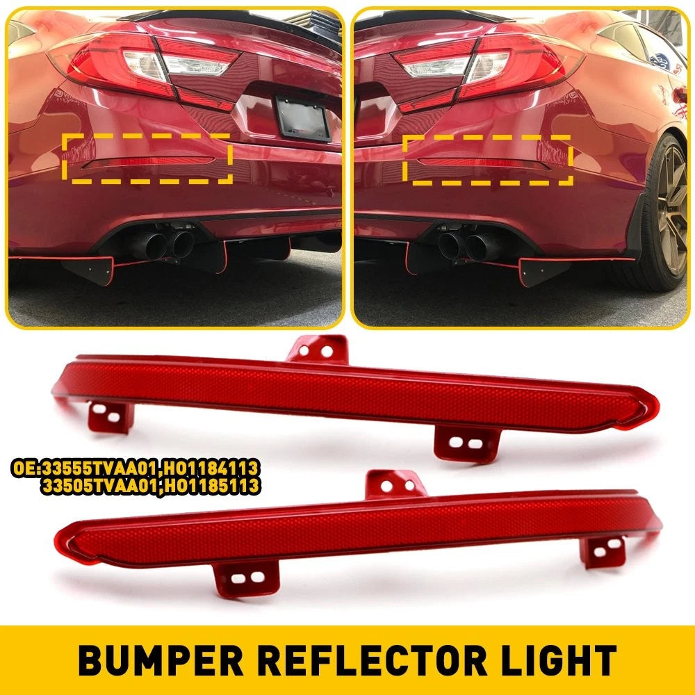 Rear Bumper Reflectors Light Left Right For 2018-2022 Honda Accord 33505TVAA01 6B93BC-57