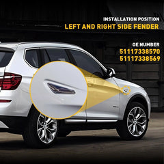Front Right Left Side Trim Fender Finisher For 2015-2017 X3 BMW X4 F25 F26 6B93BC-57