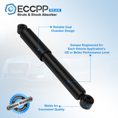 Pair of Rear Shocks Absorbers for 2001 2002 2003 2004 2005 2006 Acura MDX 3.5L 6B93BC-57